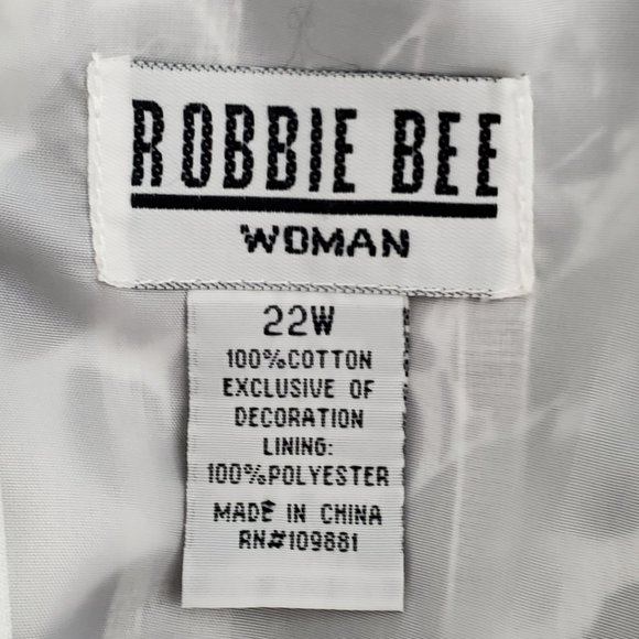 Robbie Bee Brown White Green Leaf Leaves V-Neck Sleeveless Dress Size 22W - Picture 13 of 15